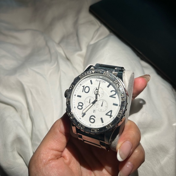 Nixon Simplify 51-30 Tide Watch - White and Stainless Steel